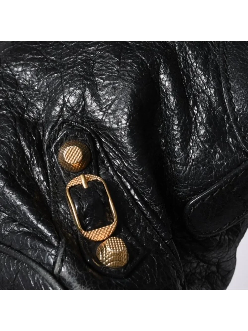 Balenciaga Classic Bowling Bag 2-Way Navy Gold